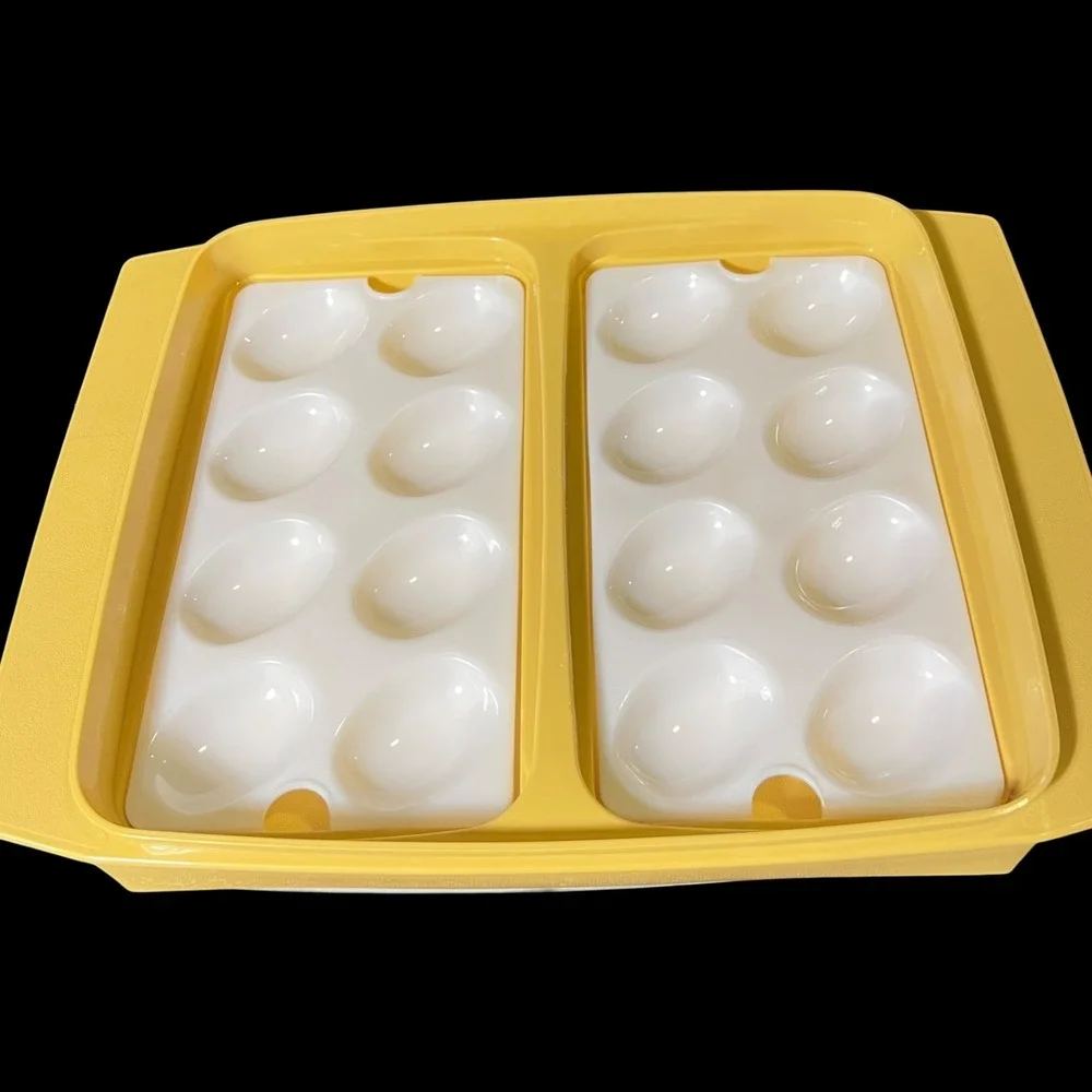 Tupperware deviled egg